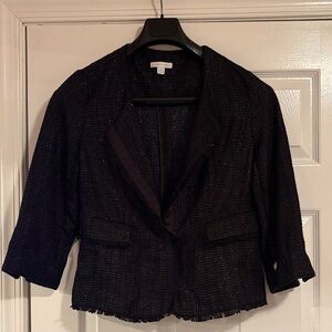 New York & Company Black Textured Blazer